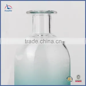 Best Selling Tall Large Color Glass Vase Recycled Frosted Cylinder Vases With Welt Top thumbnail-4