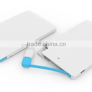 Ultra Thin Credit Card Power Bank 2600mah thumbnail-1