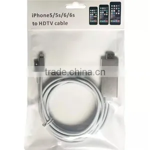 MHL HDMIHDTV Cable Adapter for Iphone 5/5C/5S/6/6S/6S Plus AirPlay MHL 8-Pin thumbnail-2