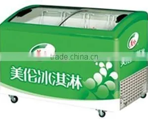 Top Curved Sliding Glass Door Freezer Econoic Series Freezer thumbnail-2