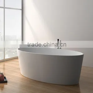 Italia Classic Design Natural Stone and Resin Stone Round Bathtub for Bathroom Furniture,freestanding Solid Surface Bathtub thumbnail-5