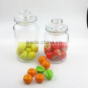 900ml Beautiful Glass Candy Jar With Lid thumbnail-6