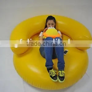 PVC Yellow Leisure Inflatable Sofa Big Air Chair Sofa Furniture thumbnail-4