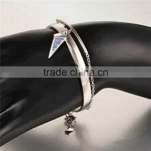 925 Sterling Silver Cuff Style Latest Design Daily Wear Bangle PB003 thumbnail-5