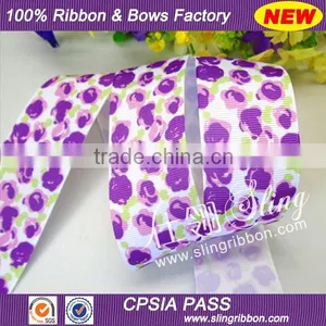 2015 Wholesale Rose Flower Grosgrain Printed Ribbon thumbnail-1