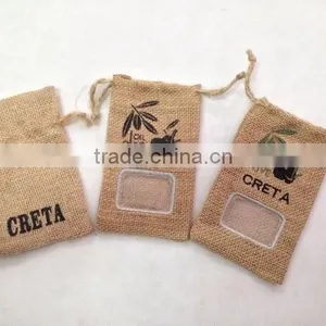 ECO-FRIENDLY HIGHT DENSITY MINI JUTE BAG WITH WINDOW thumbnail-3