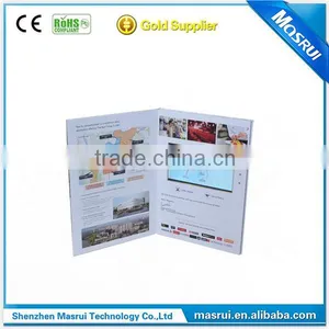 Paper Craft Product 1.8" 2.4" 2.8" 3.5"4.3 "5.0"7.0"10.1" Video Brochure / Lcd Greeting Card / Video Greeting Card thumbnail-2