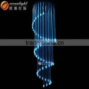 Fiber Optic Ceiling Crystal Light ,crystal Fiber Decoration Lights,crystal Stairs Fiber Light Om056 thumbnail-1