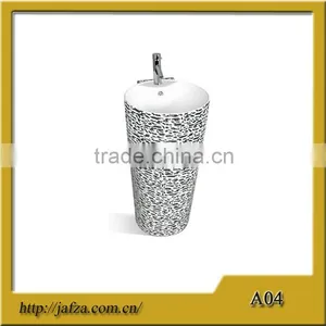A04 Hot Sell Sanitary Ware China Stripe Round Art Basin thumbnail-1