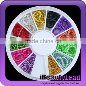 New 12colors Nail Chain Decoration 1mm Diameter Nail Art Chain thumbnail-1