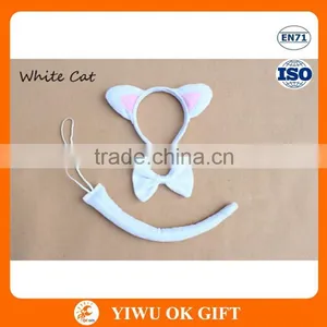 Hot Sale Bowknot Tail Headband Halloween Animal Ears Unit Party Favor Headband Bow Tie And Tail In Stock thumbnail-5