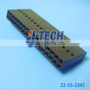 2.54mm Pitch 70450 Series Female Molex 34 Pin Connector 22-55-2342 Crimp Housing Dual Row Version B Polarized 34 Circuits thumbnail-3