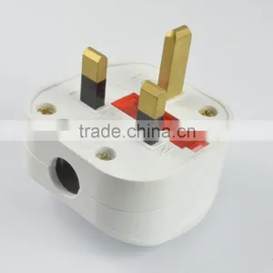 Top UK BS 3 Pin Wire Power Plug With Switch thumbnail-1