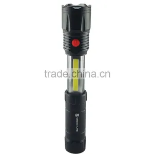 2016 New 4AA Aluminium Strong Led Flashlight COB Working Light Torches thumbnail-3