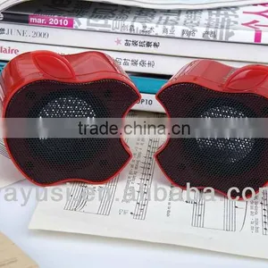 Small Speaker Portable Cute Apple Shape thumbnail-1