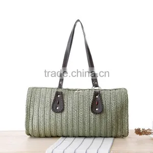 New Arrival Straw Bags Solid Women Sand Sea Shoulder Bags Leather Tote High Quality Bagbeach Bag Large Big Women Handbags thumbnail-2
