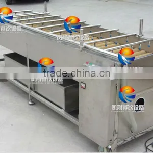 Spray Type Fruit/Melons/Vegetable Washing Machine With Roller Brushes thumbnail-5