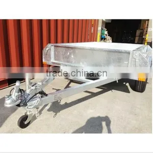 Australia Hot Sales 6x4ft Full Welded Box Caged Trailer Used Farm thumbnail-6