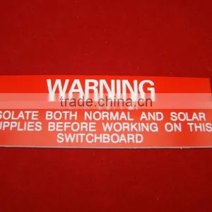 Warning Engraving Sign Adhesive 3m Abs Boards thumbnail-5