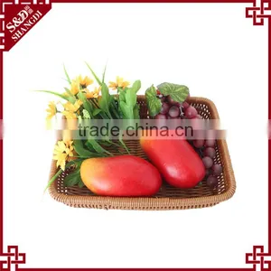 S&D Handmade Rattan Eco-friendly Effect Fruit Vegetable Display Rack Supermarket Basket thumbnail-3