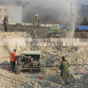 High Air Pressure Crawler Hydraulic Drilling Rig D100YA2-2 For Depth 30 Meters thumbnail-1