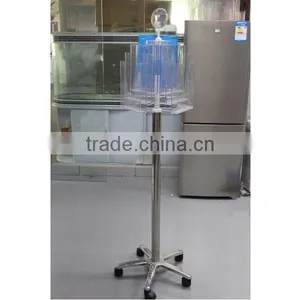 Floor Standing Rotating 3 Side Acrylic Leaflet Dispenser thumbnail-1