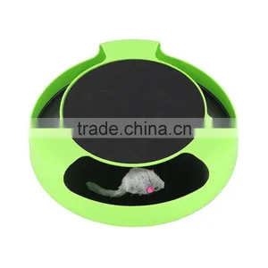 Funny Pet Cat Toy Scratch Pad With Rotating Mouse thumbnail-4