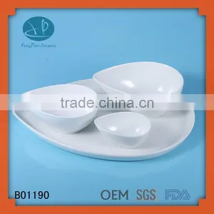 Tear Drop Shaped Porcelain Bowls ,serving Bowl Set thumbnail-1