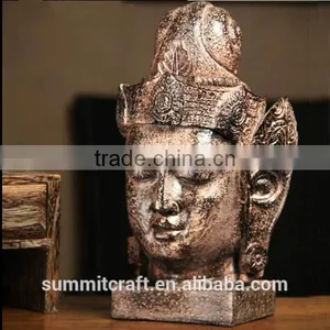Southeast Resistant Household Resin Bronze Buddha Head thumbnail-1