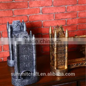 Resin 3d Building Model Resin Gold and Silver London Bridge Souvenirs thumbnail-2