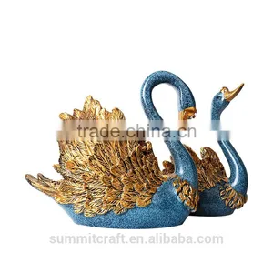 Resin Kiss Swan Figurine Wedding Table Centerpieces Decoration thumbnail-4