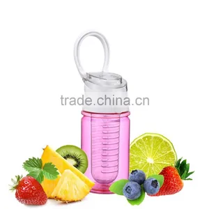 Water Bottle Fruit Infuser FDA Approved Bpa Free Plastic Tritan Fruit Infuser Bottle 26 oz thumbnail-3