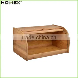 Healthy Bamboo Wooden Bread Boxes/Homex_Factory thumbnail-1