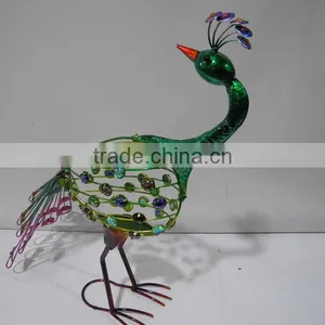 Funny Iron Peacock Ornament ,decoration Garden thumbnail-1