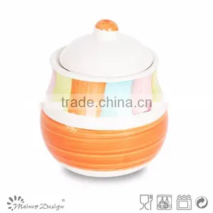 Handpainted Stoneware Jar thumbnail-3