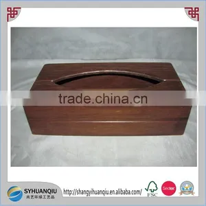 Vintage Pine Wood Products Tissue Dispenser/Wooden Paper Box Holder thumbnail-1