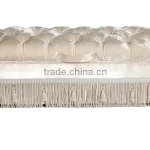 BISINI Ivory Color Wooden Upholstered Dressing Bench for Bedroom - BF07-70322B thumbnail-1