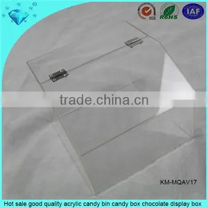 Wholesale Clear Acrylic Chocolate Box Case With a Lid and Dividers to Keep Candy thumbnail-6