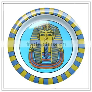 Cute Design Children Safety Zoo Plate Round Plastic Dry Fruit Plate for Festival Use Holiday Use thumbnail-2