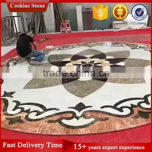 Custom Modern Italian Inlay Marble Lobby Flooring Design thumbnail-1