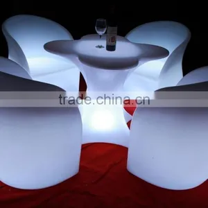 Nigh Clube Set Furniture Ktv Round High Top Led Table thumbnail-1
