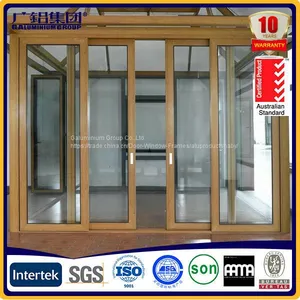 Double Panels Aluminium Glass Window Villa Interior Bedroom Air Insulation thumbnail-1