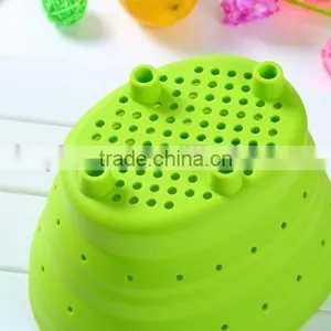 Silicone Garbage Bucket Fashion Sundries Basket Waste Basket thumbnail-2
