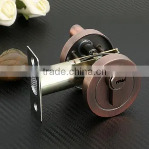Satin Nickel Zinc Alloy Heavy Duty Entry Single Cylinder Dead Bolt Door Lock thumbnail-3