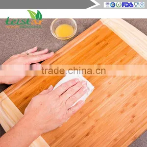 Beautiful Large 100% Organic Bamboo Cutting Board: Wood 18x12 w / Juice Groove. Knife & Eco-friendly! thumbnail-2