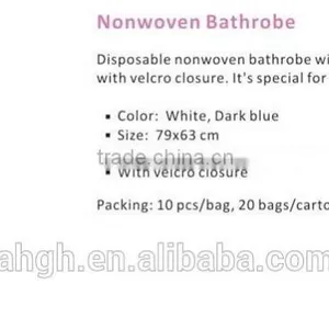 Disposable Novwoven Bathrobe for SPA and Beauty thumbnail-1