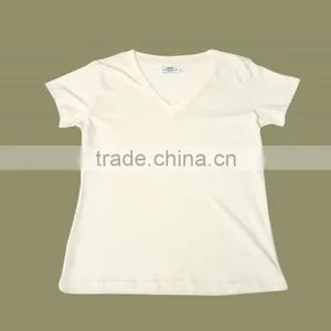 Ladies Basic T-Shirt_100% Organic Cotton Comfortable Baby T-shirt and Organic Printed Long Sleeve and Short Sleeve T-shirt With thumbnail-5