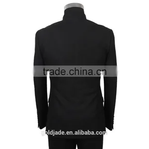 High Level Cutting Custom Tailored Wool Mens Business Suits thumbnail-3