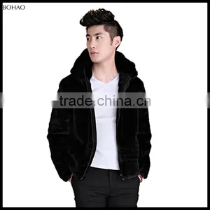 2016 Hot New Design Jacket Mink Fur Short Hair Men Coat thumbnail-6