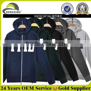 Printed Logo Zip up Custom Color Hoodies thumbnail-1